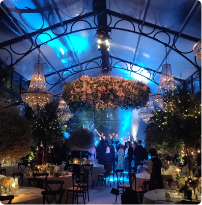 Event in marquee