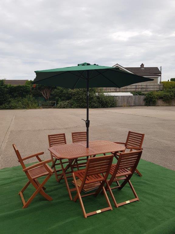 6 Seat Wooden Garden Set