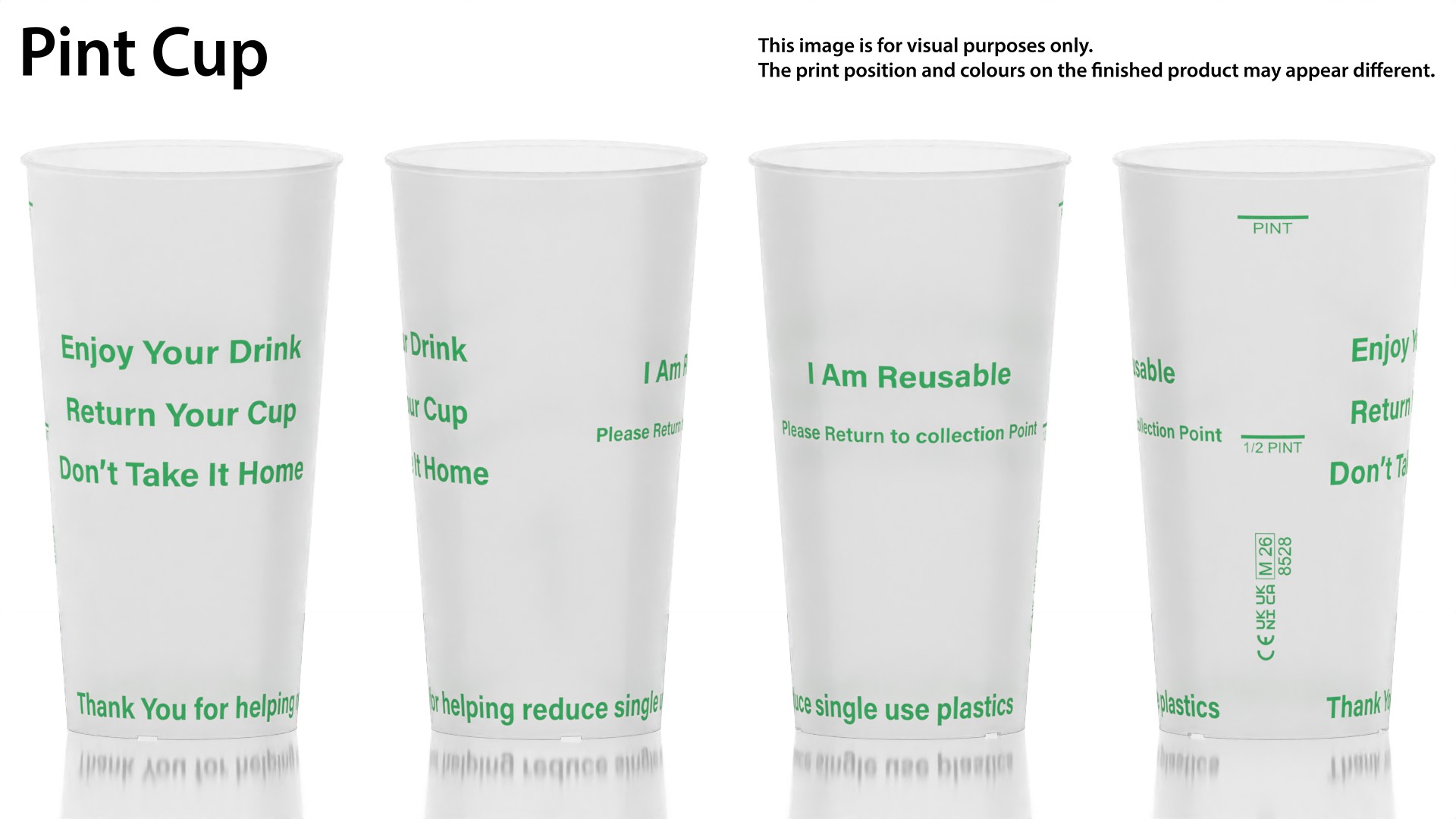 Handle-free reusable Event Cups